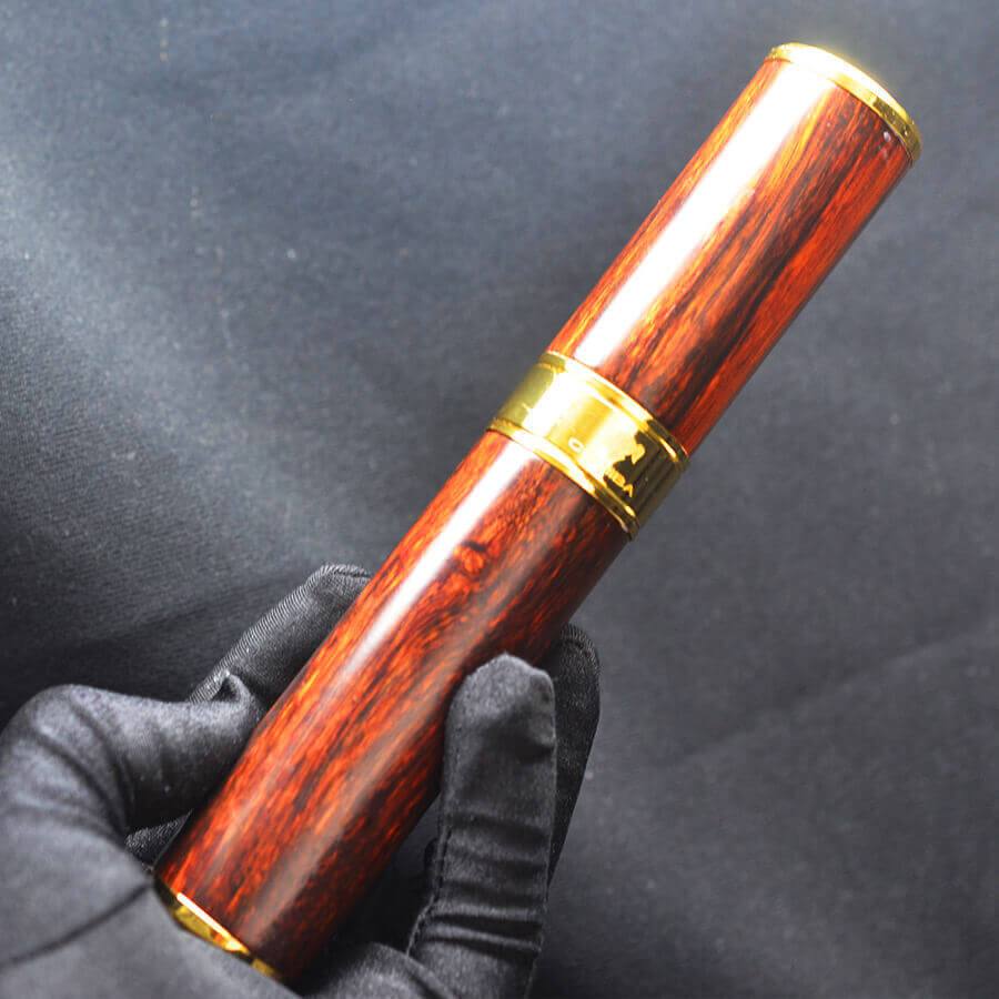 Ống đựng Cigar 1 điếu gỗ cẩm lông chuột OG01