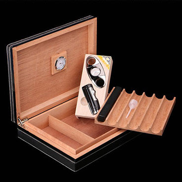 Hộp bảo quản xì gà 6 điếu kèm dao cắt và bật lửa Cohiba T12G